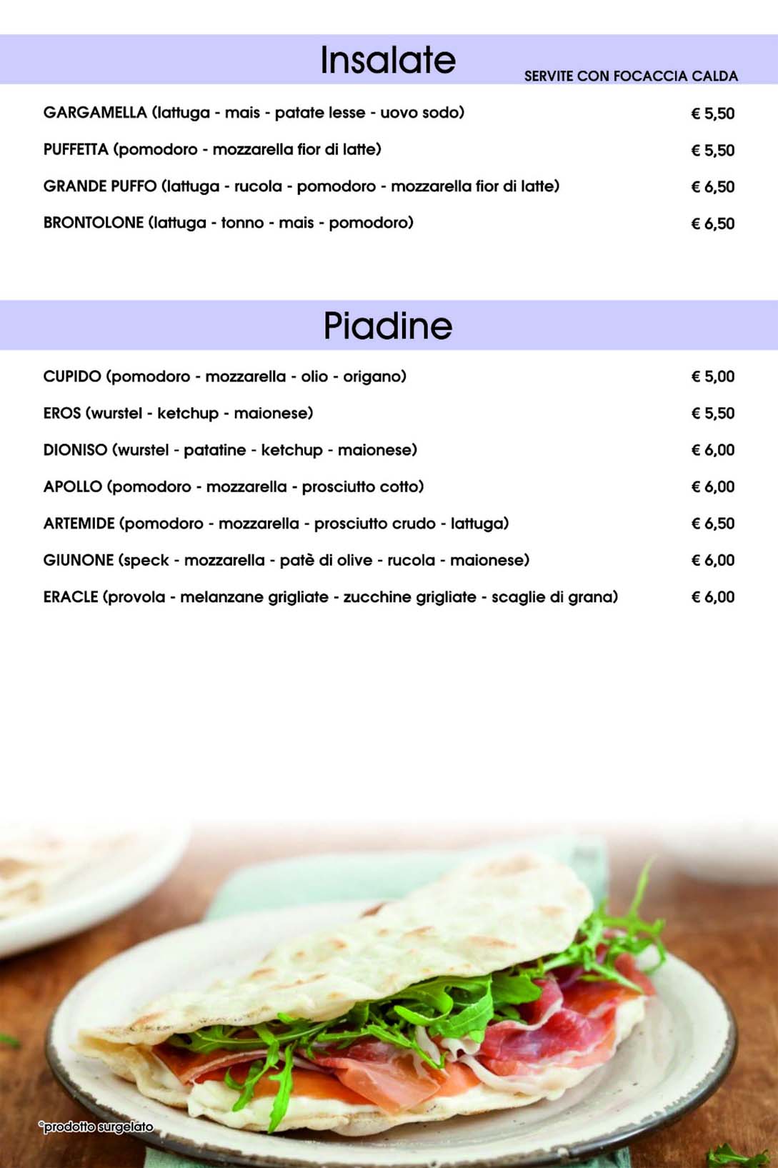 Insalate - Piadine